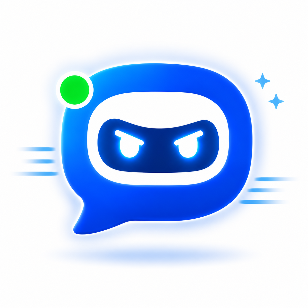 Mascotte SetterHero, robot AT in una chat bubble